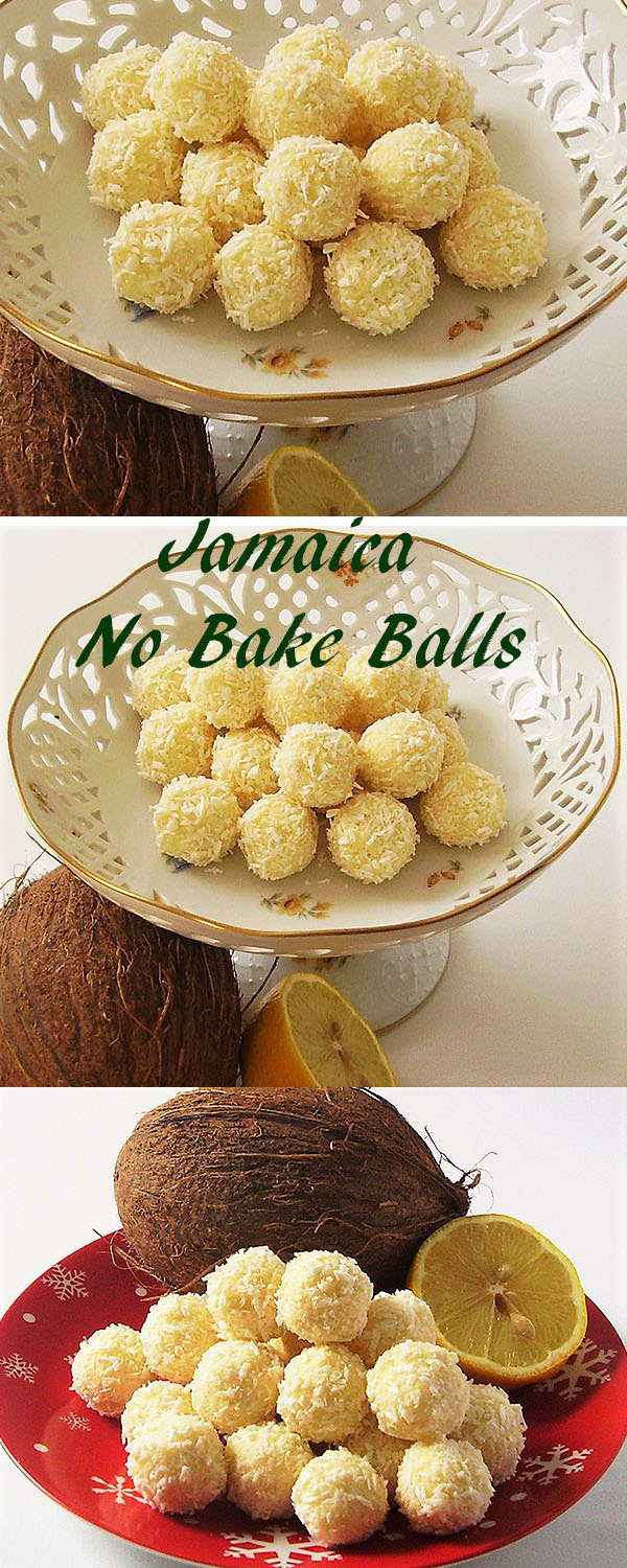 Jamaica No Bake Balls - white chocolate and coconut dessert made in few minutes. Suits every occasion.