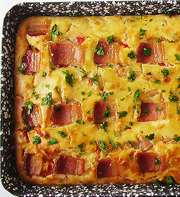  Amazing Ham and Bacon Bars: loaded with ham, cheese and smoked bacon. You are welcome !