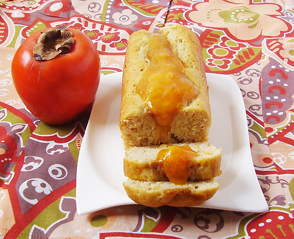 Persimmon Cheese Loaf is perfect breakfast dish to have with a cup of coffee or tea; works well as a dessert.