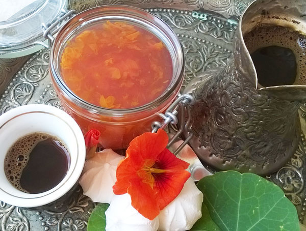 Nasturtium Elderflower Jam is the best jamming ever! Perfect combination of edible flowers for the best delicate jam!