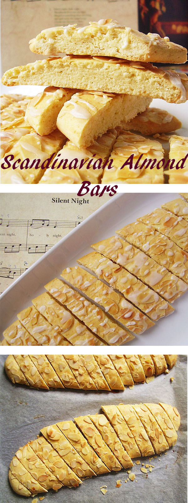 Scandinavian Almond Bars are perfect crunchy almond cookies made with almond extract and sliced almonds. Perfect to dip in your morning coffee. Cut. Eat. Repeat !