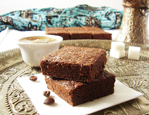 Turkish Coffee Brownies : ground both coffee and cardamom bring this all American favourite to completely new level.