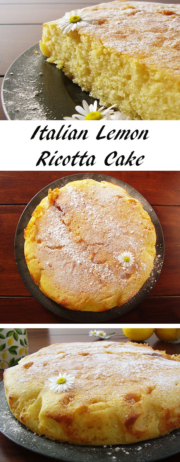 Italian Lemon Ricotta Cake is traditional Italian lemon zest cake often served at Carnival and Easter. So full of flavours, made from scratch and so irresistible !