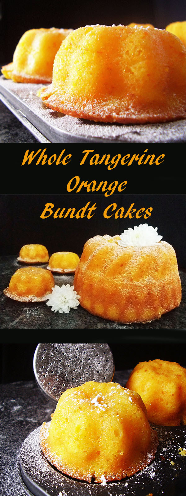 Whole Tangerine Cake Bundts are so moist, delicate, refreshing, and soft. Whole oranges are boiled before putting all the ingredients together and it makes it so  very special and tasty dessert recipe!