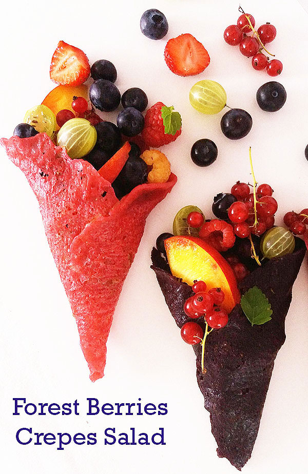 Forest Berries Crepes Salad : Highlight of the season !