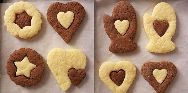 Simple Two Colour Cookies : attractive and simple to make !