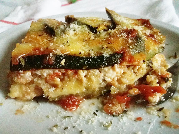 Grilled Zucchini Parmesan Recipe: Parmigiana di zucchine grigliate.