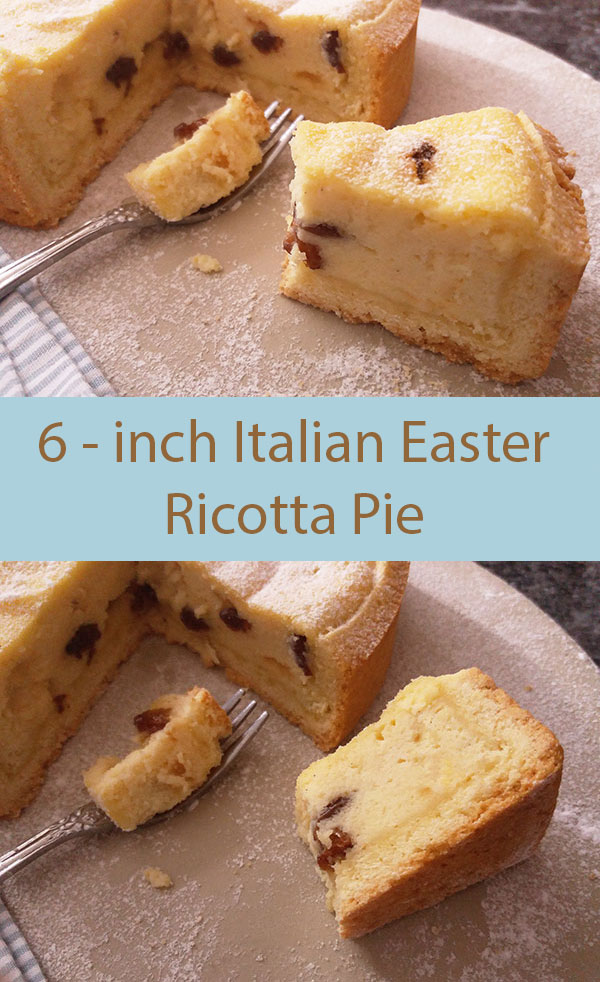 6-inch Italian Easter Ricotta Pie is old Italian ricotta pie. Brave ones add lemon zest, cinnamon, and orange zest into filling. Once you make it, you’ll understand why! 😊