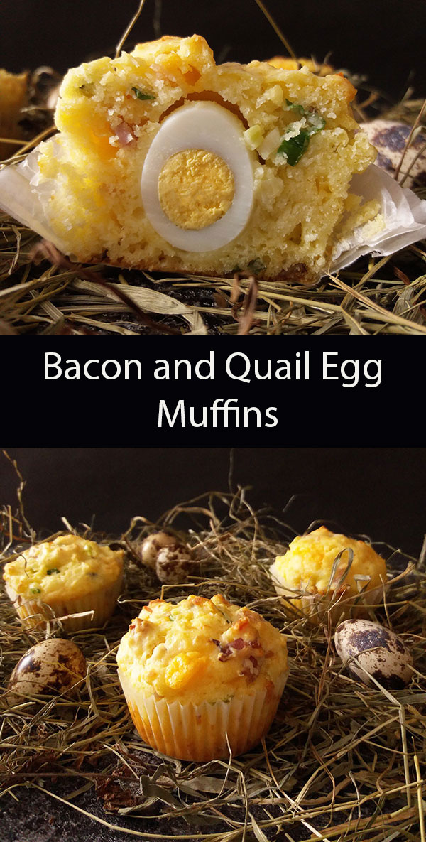 Bacon and Quail Egg Breakfast Muffins : perfect egg and bacon breakfast with cute quail eggs, wrapped in muffin size portions.