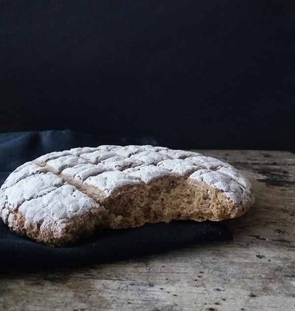 Rye Bread Recipe is homemade soft rye bread from scratch, made with two cups of rye flour, honey, some water and salt. Teaspoon of salted butter on the top is enough to enjoy the slice of this rustic, earthy and so tasty flavours with your favourite morning drink !