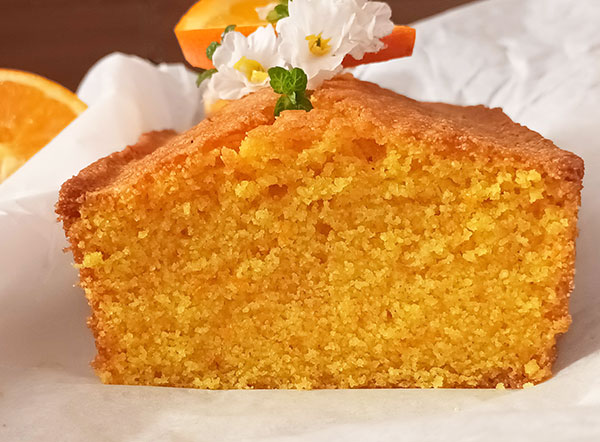 Orange Blossom Cake Bread is orange blossom semolina cake bread with turmeric, orange zest and semolina. Very tasty, simple and special Indian treat !