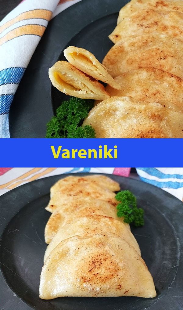 Vareniki are Ukrainian perogies recipe aka pierogies. Dumplings filled with cottage cheese, boiled in salted water are budget friendly tasty lunch or dinner everybody loves!