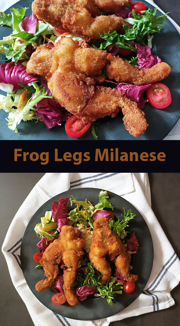Frog Legs Milanese are Italian staple food for centuries. This version is ready under 25 minutes and is amazing meat delicacy most similar to chicken.