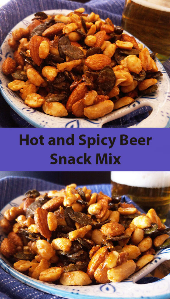 Hot and Spicy Beer Snack Mix | 2pots2cook