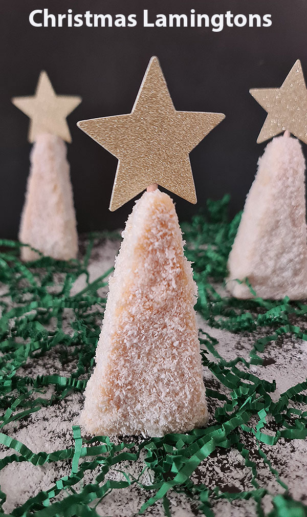 Christmas Lamingtons are festive twist of well-known Australian recipe. Perfect surprise for children! Christmas Lamingtons are festive twist of well-known Australian recipe. Perfect surprise for children!
