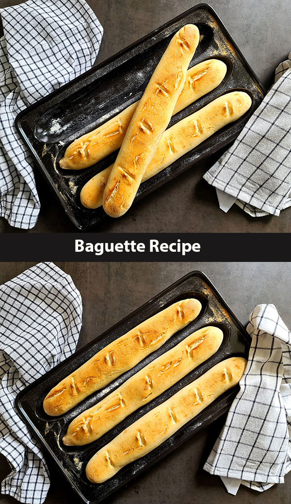 Baguette Recipe, freshly baked and so crunchy is the best breakfast bread you can imagine! Baguette Recipe, freshly baked and so crunchy is the best breakfast bread you can imagine!